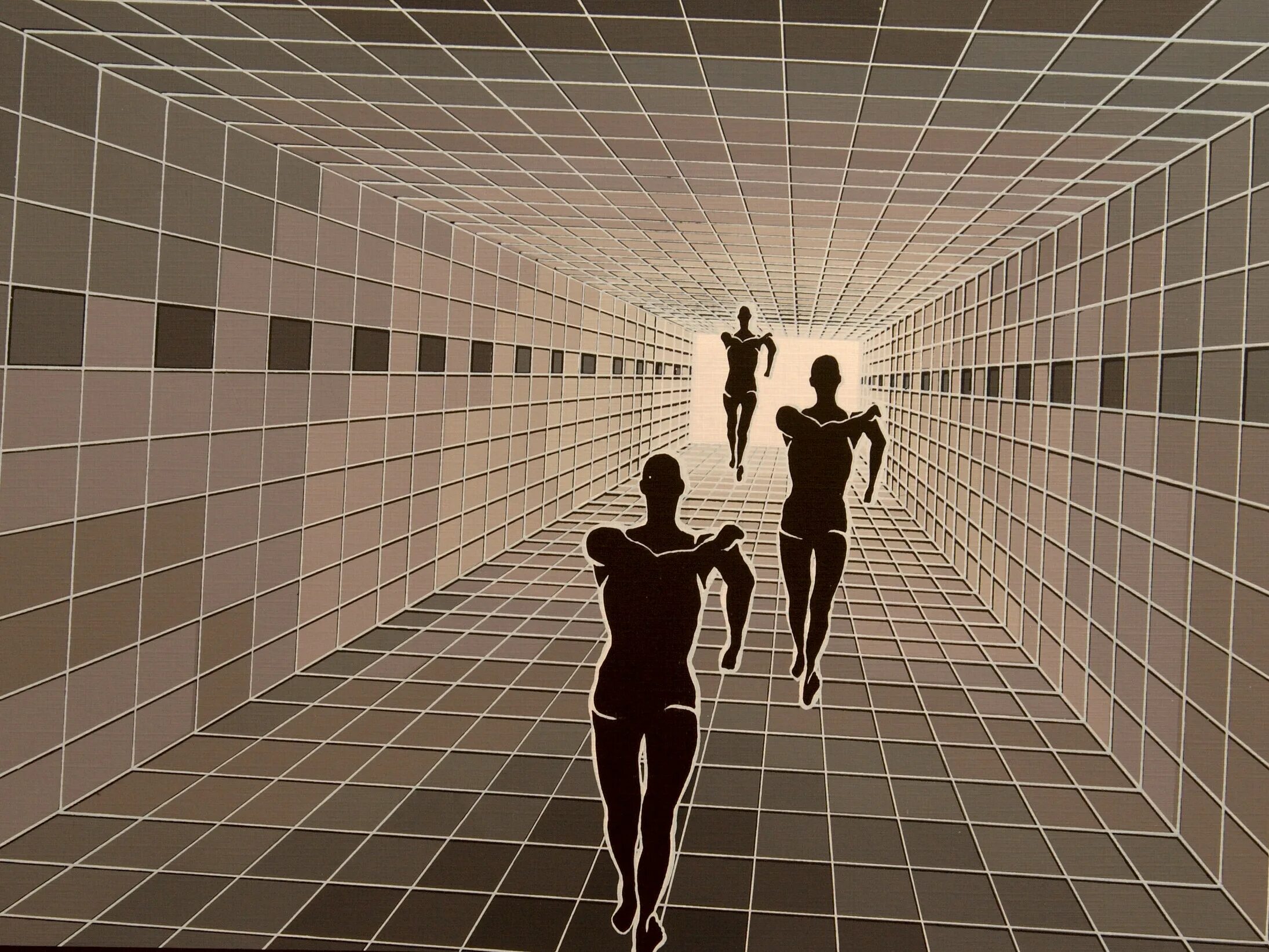 Искаженное пространство времени. Картина венгерского художника в Вазарели изучение перспективы. Человек в пространстве. Оптические иллюзии перспектива. Искажения в восприятии пространства.