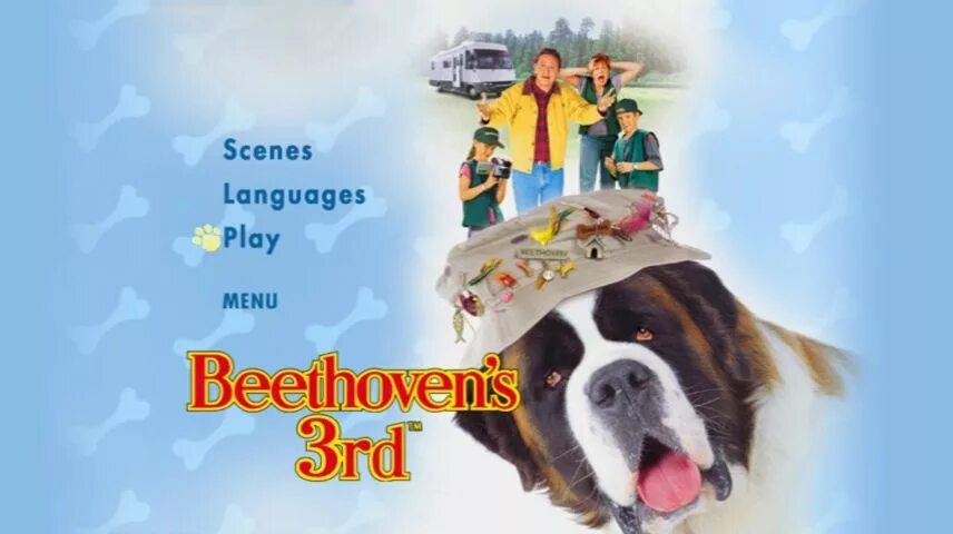 Бетховен 3 DVD. Двд меню Бернард. Beethoven's 3rd logo. Бетховен 3 2000