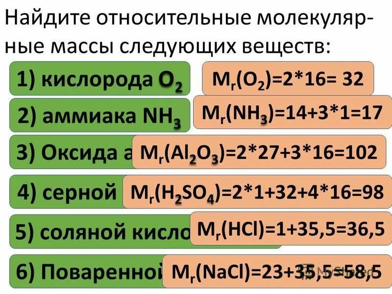 Вычислите относительную молекулярные массы следующих. Формулы сложных веществ. Выпишите формулы оксидов из указанных веществ.