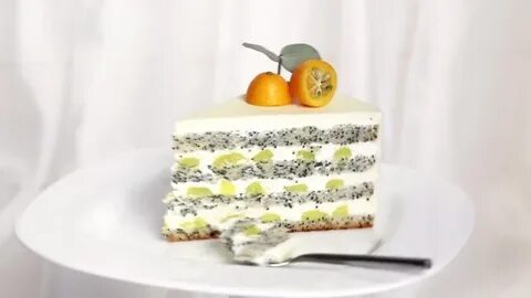 Торт с маковым безе