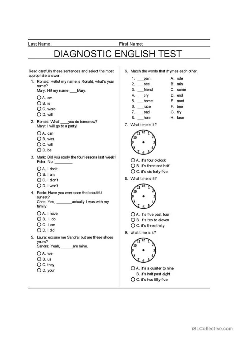 Тест по англ 8 класс. Diagnostic Test по английскому. Diagnostic Test английский 8. Grade 6. Test 5 английский. Diagnostic Test английский 5.