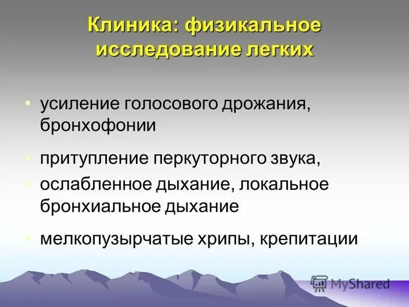 голосовое дрожание и бронхофония. притупление перкуторного звука и усиление голосового дрожания. перкуссия легких при пневмонии. бронхофония при очаговой пневмонии. физическое обследование.