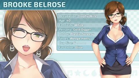 Bodacious Babe Brooke Belrose Joins The Cast Of HuniePop 2 Garotas Anime, S...