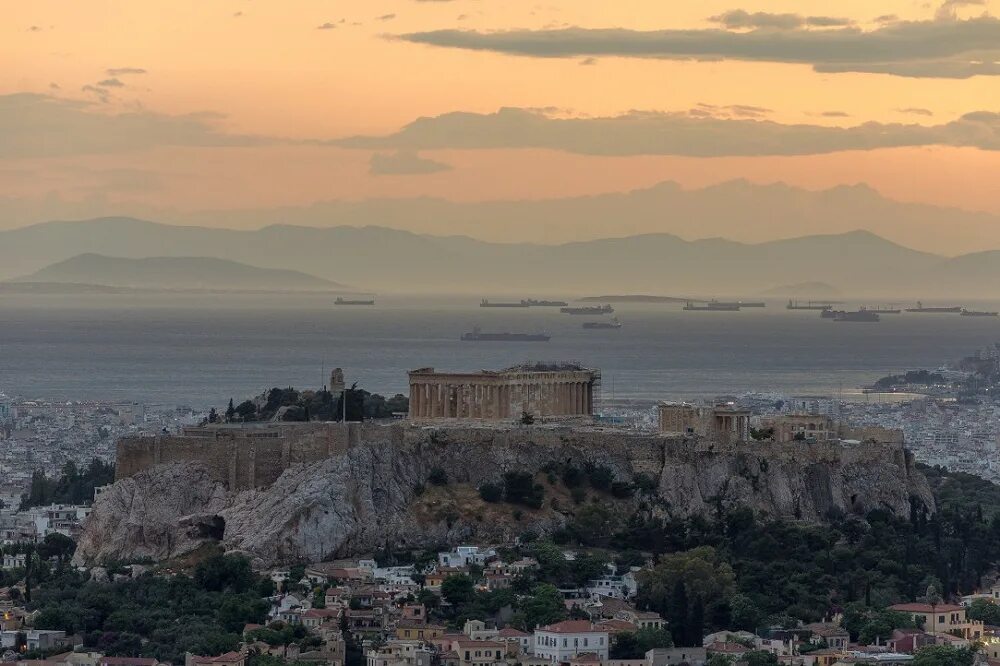Афинский Акрополь Греция. Плака Афины. Плака (район Афин). Афины закат.