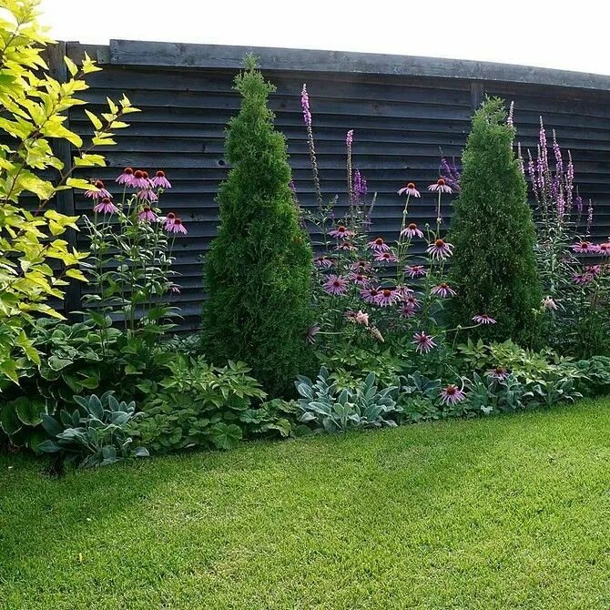 Landscaping along fence, Fence landscaping, Landscape edging