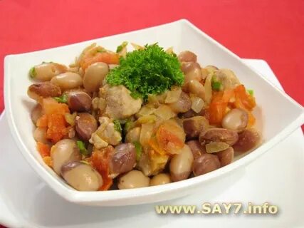 Свинина с фасолью
