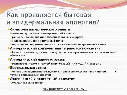 Бытовая аллергия
