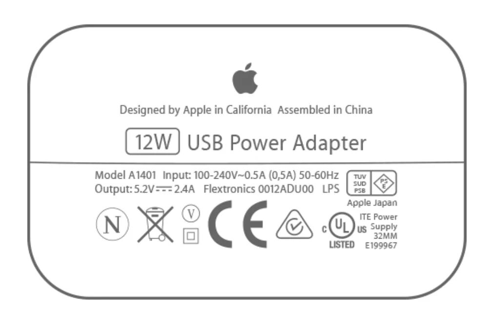 Сколько ампер в айфоне. Параметры зарядки для айфона 7 плюс. A1401 Apple. USB Power Adapter model a1401. USB Power Adapter 12w Apple схема.