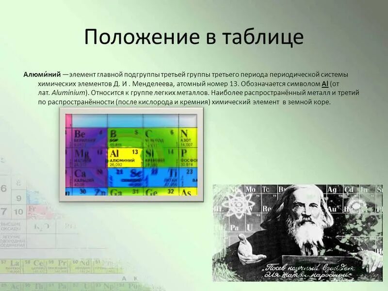 положение алюминия в псхэ д. алюминий в периодической системе. алюминий в периодической системе менделеева. положение алюминия в периодической системе. характеристика хим элемента.