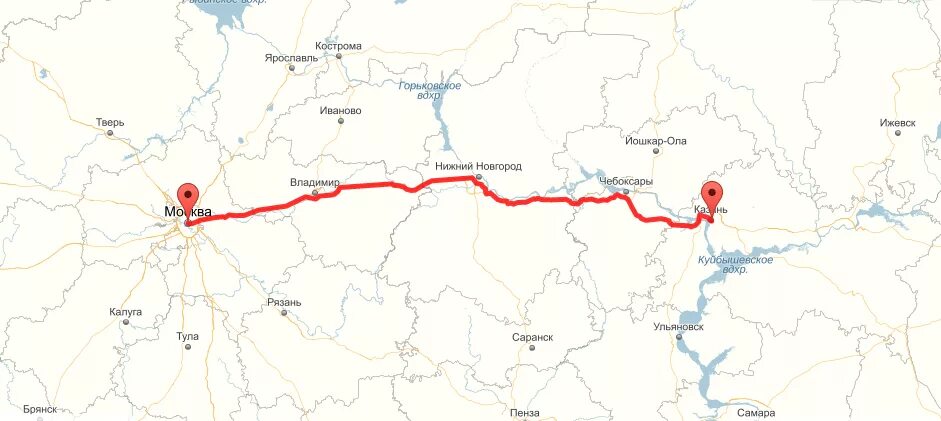 В каком направлении от москвы нижний новгород. Москва Казань маршрут. Дорога от Москвы до Казани. Маршрут от Москвы до Казани. Карта от Москвы до Казани.