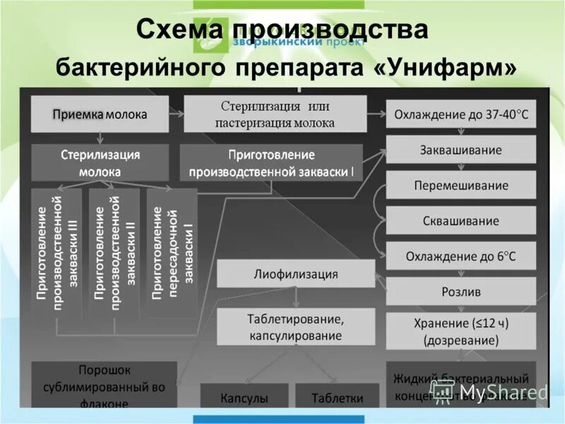 предприятие по производству бактерийных препаратов