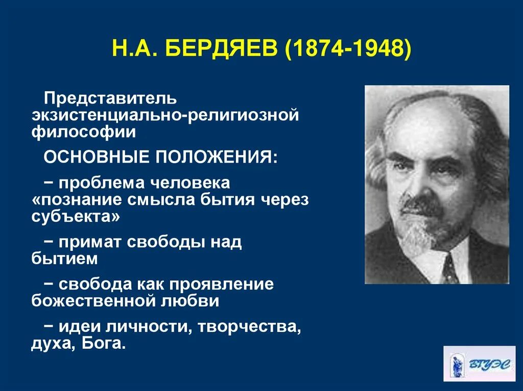 Идеи н бердяева. Русская философия философы Бердяев. Н.А. Бердяев (1874 – 1948). Н А Бердяев основные идеи.