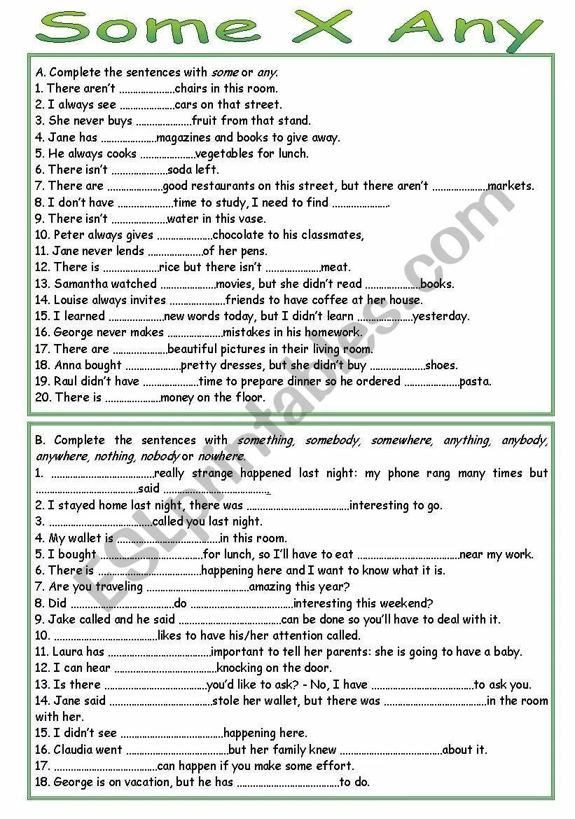 3 fill in some or any. Somebody anybody в английском языке. Правило Somebody anybody something anything. Some any something anything правило. Задание на something anything nothing.