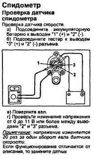 Как проверить датчик скорости