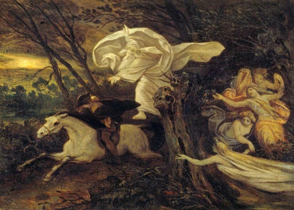 Образы баллад. Мориц фон Швинд Лесной царь. Баллада Лесной царь Шуберт. Ф Шуберт Лесной царь. Картина Лесной царь Швинд.