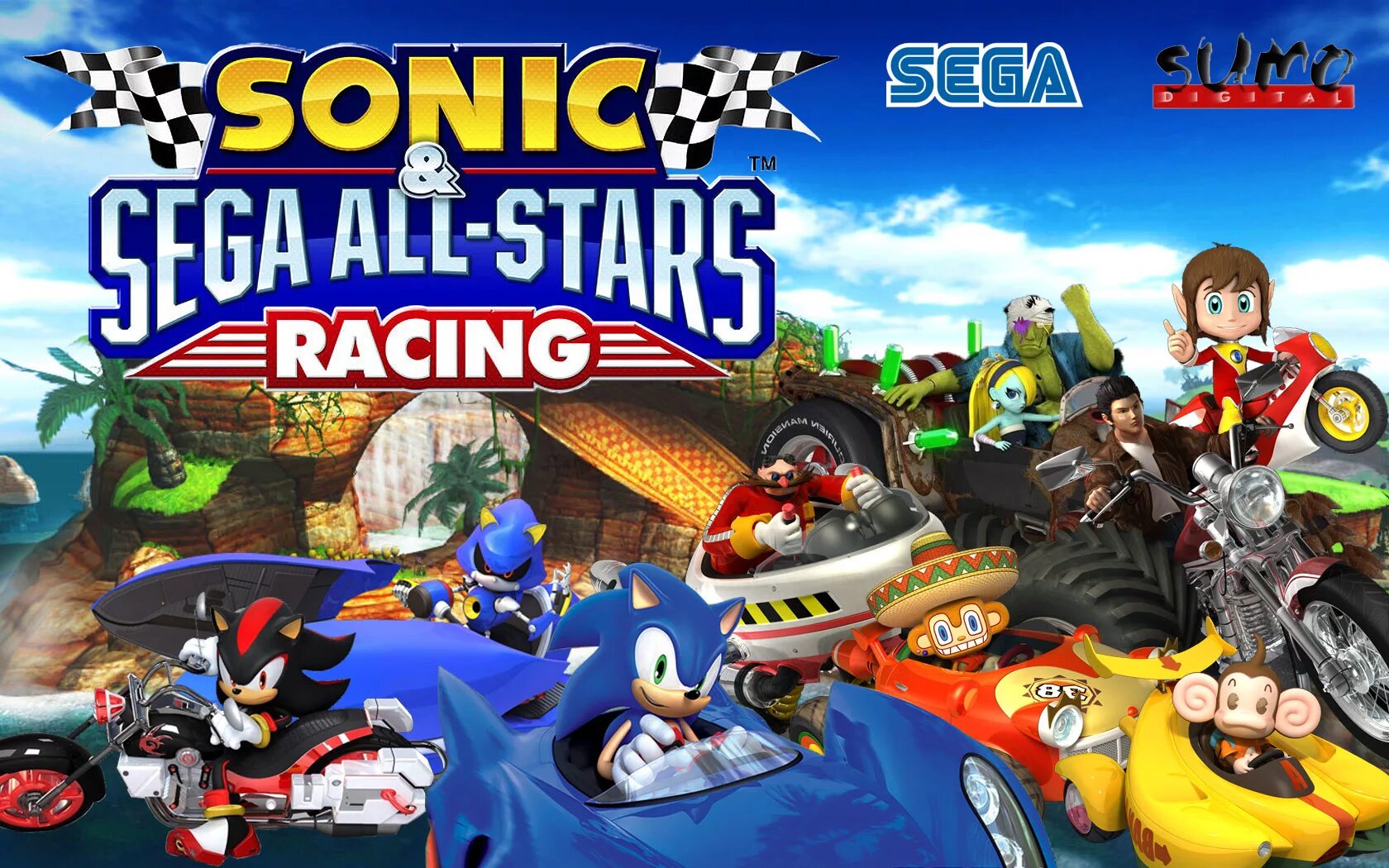 Sonic & Sega all-Stars Racing (Rus 2010). Игра Sonic and Sega all Stars Racing. Sonic and Sega all-Stars Racing персонажи. Соник энд сега ол Стар рейсинг.