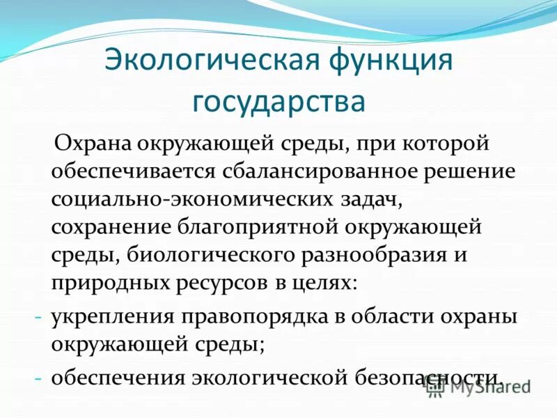 Функция природной системы