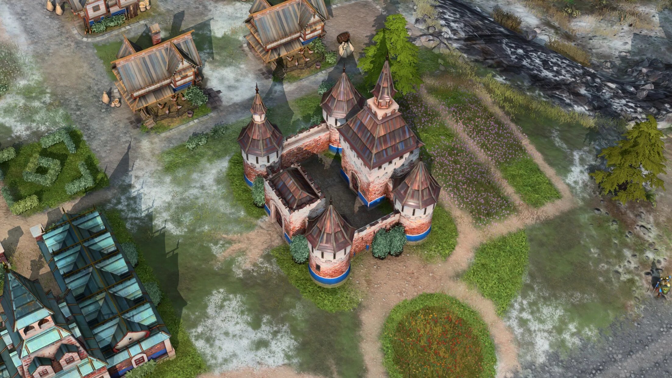 Age of empires 4 системные. Эйдж Эмпайр 4. AOE 4 Русь. Age of Empires 4 Русь. Age of Empires 4 ратуша.