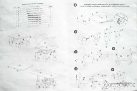 Стол трансформер много мебели инструкция