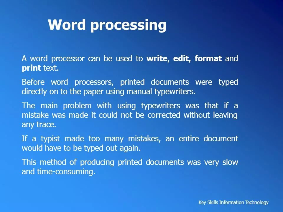 Word Processor. Word processing. Word processing software. What is Word Processor.