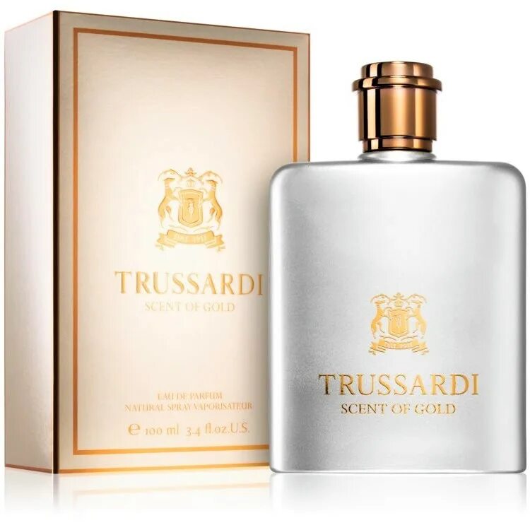 Аромат духов труссарди. Trussardi Scent of Gold EDP (100 мл). Trussardi Scent of Gold EDP 100ml унисекс. Trussardi select of Gold 100 ml. Труссарди золотой флакон.