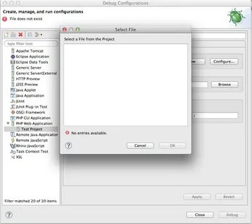 Debug configuration