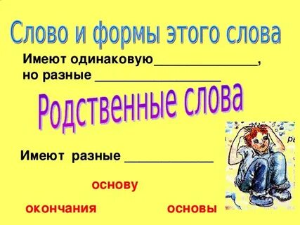 Форм ы слов