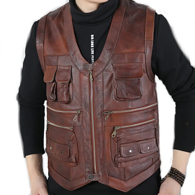 Жилет мужской кожаный фирстфирст. Кожаный жилет мужской. Жилет муж кожаный. Коричневый кожаный жилет. Мужской кожаный жилет first v 706.