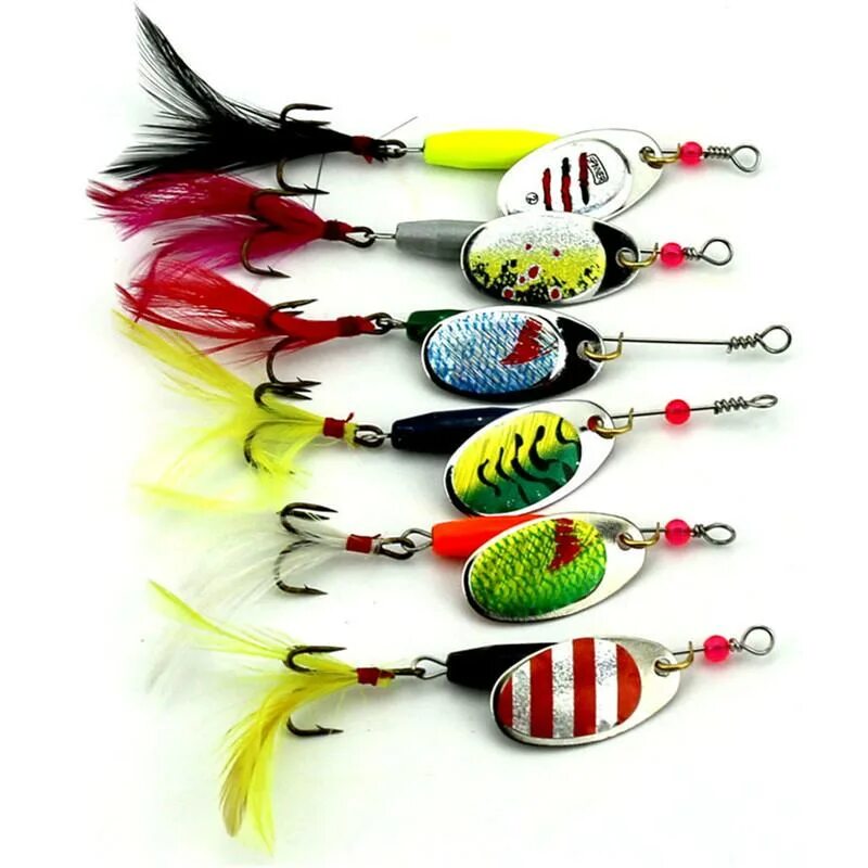 Набор приманок блесна Ecos FS-07set 3 шт.. Блесна для рыбалки Crank Spinnerbait зеленый. Блесна HENGJIA. Блесна вертушка на щуку и окуня на спиннинг. Купить приманки для спиннинга