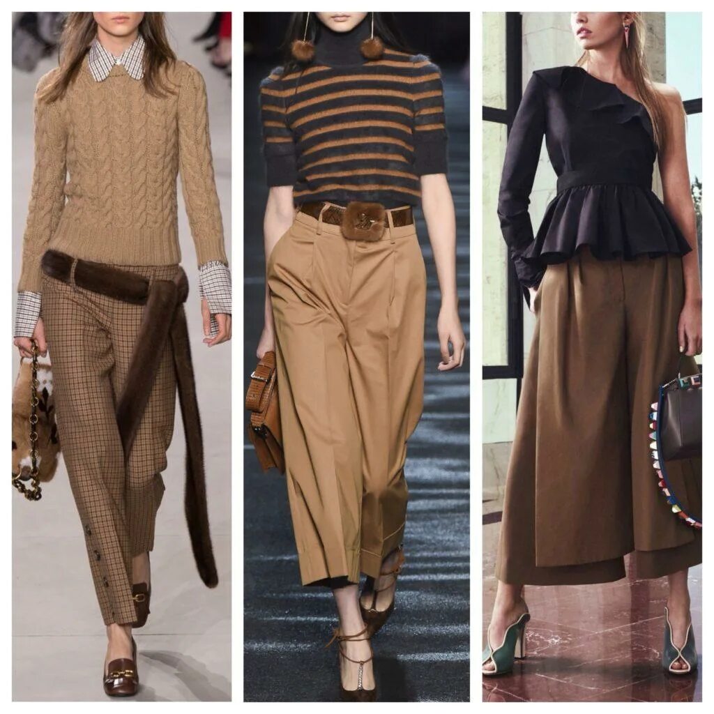 Какой цвет сочетается с коричневыми брюками. Коричневые широкие штаны. Образ с коричневыми штанами. Брюки шоколадного цвета. Коричневые брюки сочетание цветов.