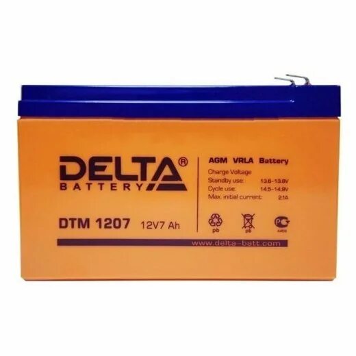 Dtm 1207 12v. DTM 1207 Delta аккумуляторная батарея. АКБ 12/ 7 DTM 1207. Аккумулятор батарея Delta DTM 1207. АКБ 12-7 Delta DTM.