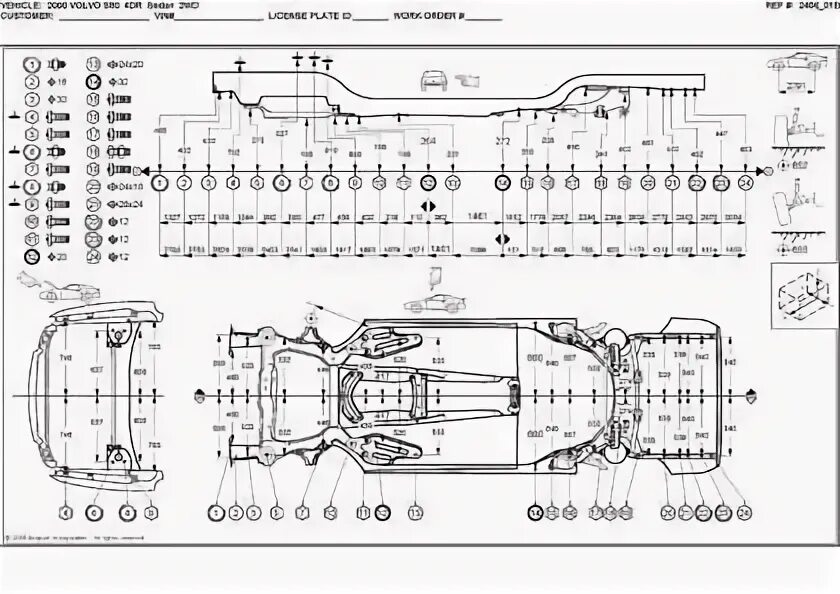 Размер volvo s80. Ауди 80 геометрия кузова. Кузов Вольво 960 чертеж. Схема кузова Вольво s80. Контрольные точки кузова Вольво 850.