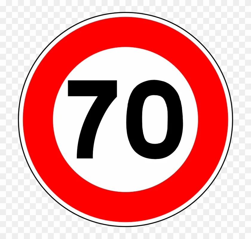 Vector Speed limit 70 Icon 380868 Vector Art at Vecteezy