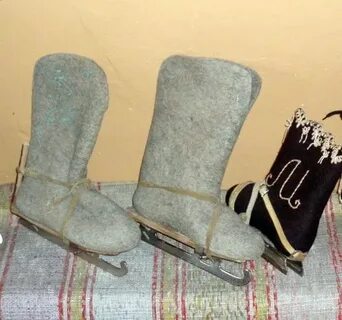 Коньки снегурки на валенках