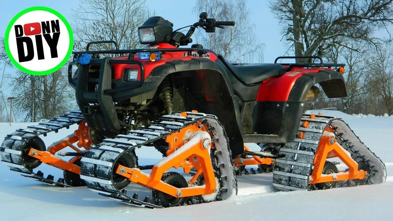 DIY квадроцикл. Трекер для квадроцикла. Atv tracks. Вездеход Snow Trac st4. Tracked atvs