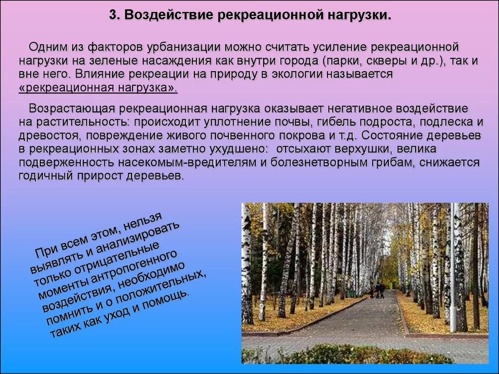 «Влияние рекреационной нагрузки на лесопарк (Пригородный лес)». Рекреационная нагрузка. Влияние рекреационной нагрузки на окружающую среду. Рекреационное воздействие это. Антропогенное воздействие на сообщество