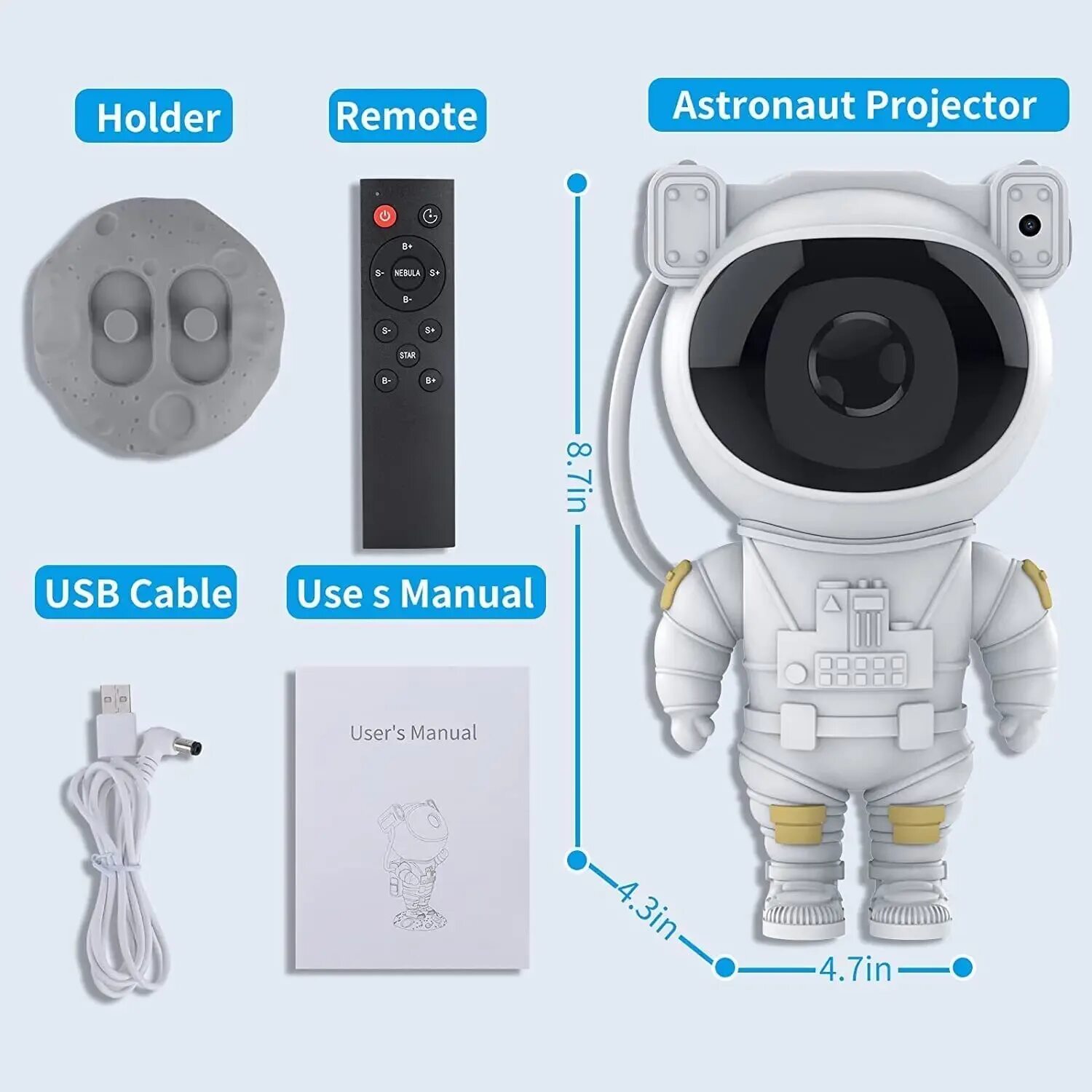 Astronaut nebula projector инструкция на русском языке
