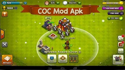 Clans of clans мод много денег