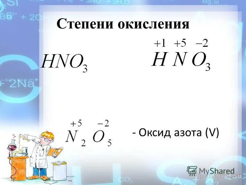 Степени окисления 5 группы