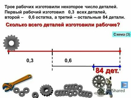 Некоторое число деталей