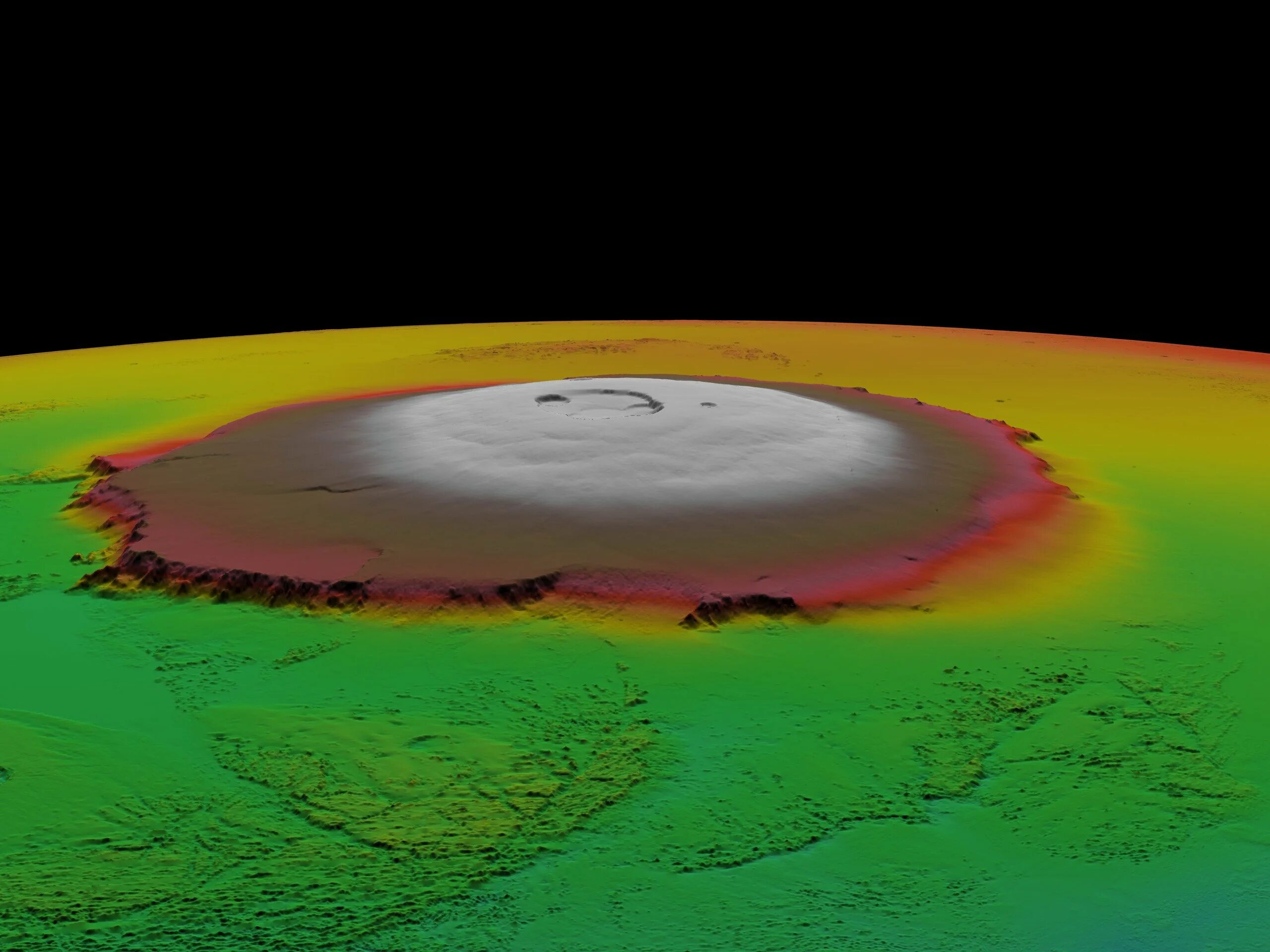 Марсианский вулкан Олимп. Вулкан Olympus Mons. Гора Олимп на Марсе. Вулкан гора Олимп на Марсе.