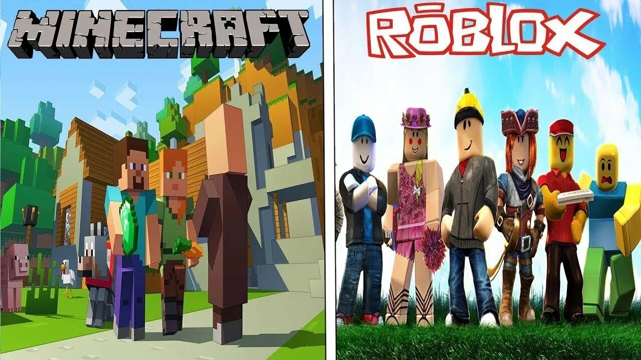 Roblox minecraft. РОБЛОКС майнкрафт. Майнкрафт против РОБЛОКС. Картинки майнкрафт и РОБЛОКС. Картинки игр майнкрафт и РОБЛОКС.