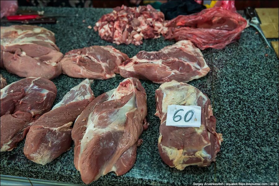 Сколько стоит 5 кг мяса. Почем свинина на рынке.