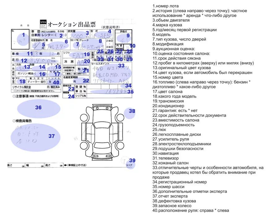 Расшифровка аукционника. Аукционный лист расшифровка Япония авто. Обозначения в аукционном листе японского автомобиля расшифровка. Расшифровка маркировок аукционного листа. Расшифровка японских аукционных листов авто.
