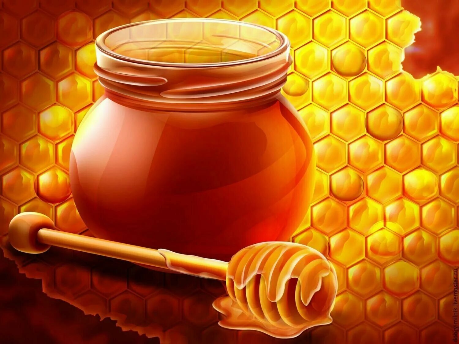 Honey медовый. Мед. Мёд натуральный. Соты меда. Пчелиный мёд.