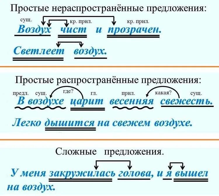 Сколько главных предложений