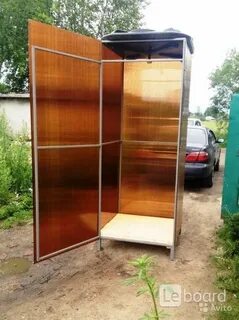 Душевая из поликарбоната своими руками