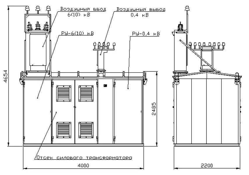 Карта трансформаторных подстанций. Схема монтажа оборудования для трансформаторной подстанции 10кв. Схема подстанции 10/0.4. Конструкция КТПН С воздушным вводом. Чертеж КТП 100ква 10кв.