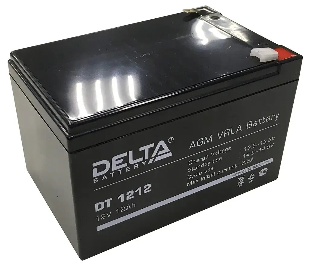 Аккумулятор батарея. Аккумулятор Delta DT 1212. DT 1212 Delta аккумуляторная батарея. Аккумуляторная батарея 12в, 12ач Delta DT 1212. Аккумулятор свинцово-кислотный DT 1212 Delta.