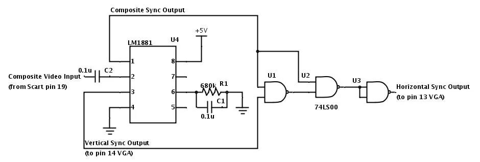 Signal input check video cable